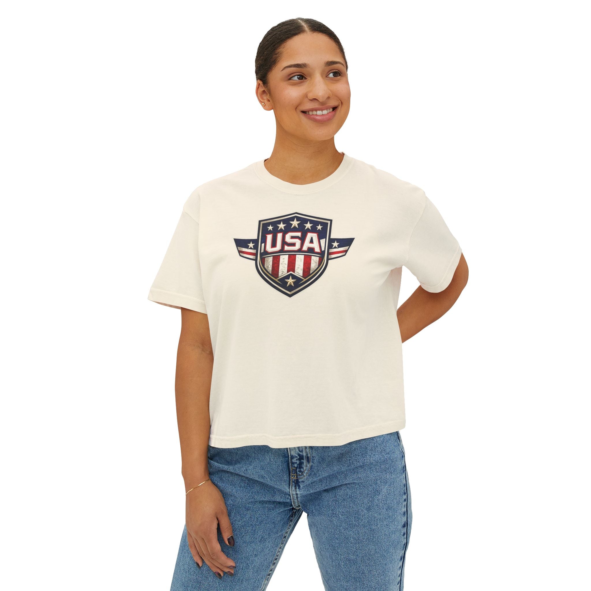 Usa Soccer Women's Boxy Tee