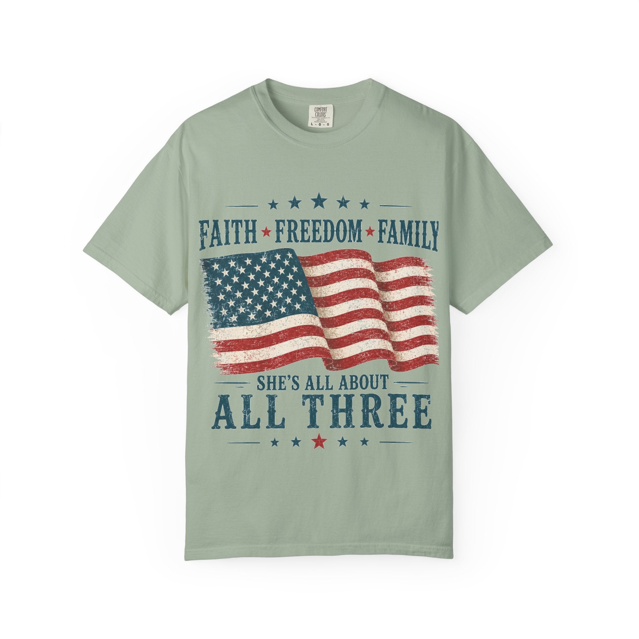 Faith Freedom Family Graphic Tee