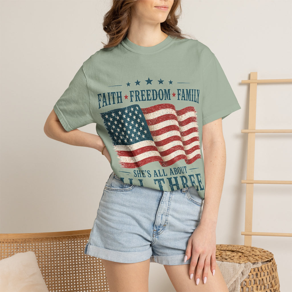 Faith Freedom Family Graphic Tee
