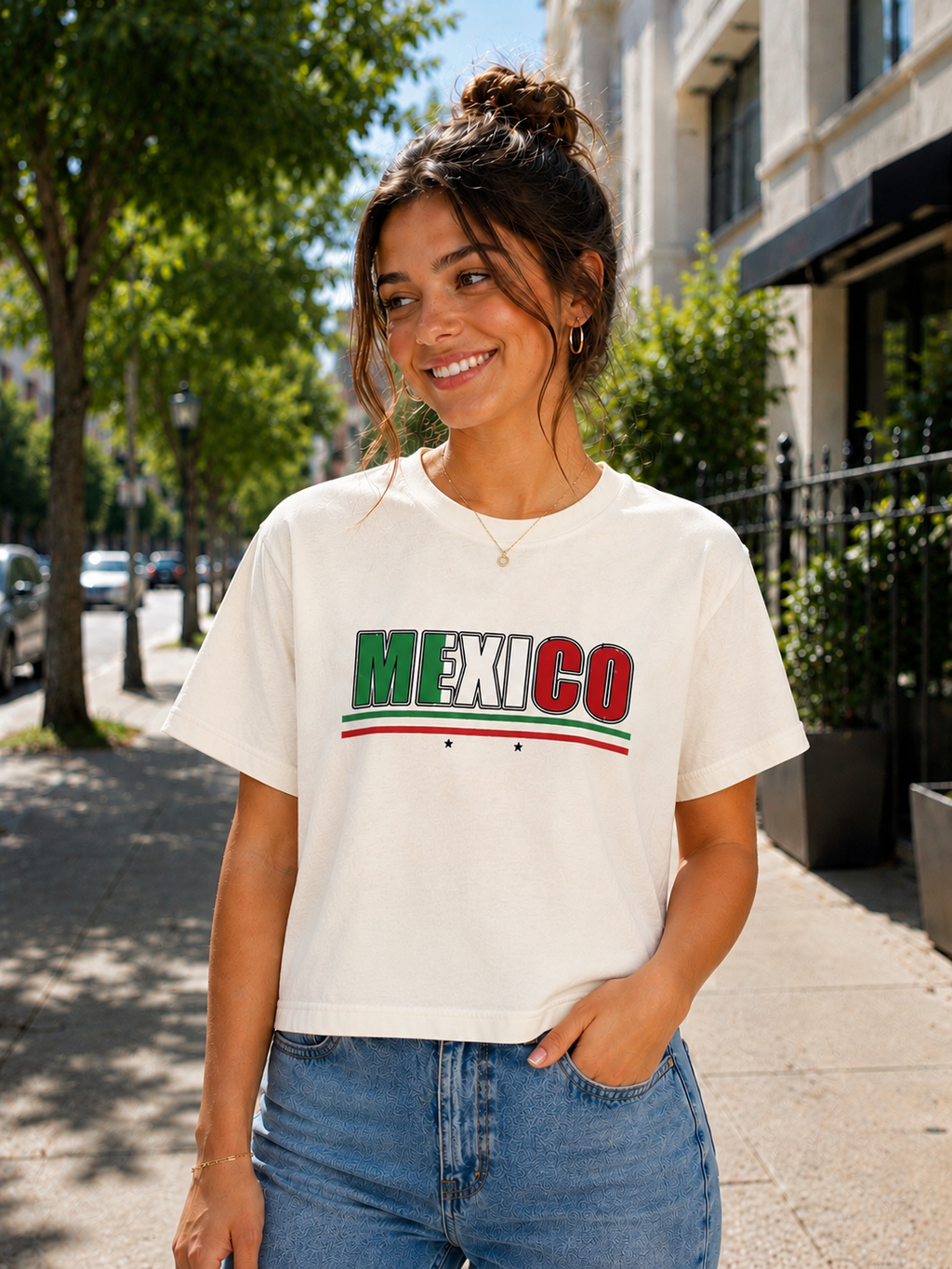 Mexico Women's Graphic Boxy Tee