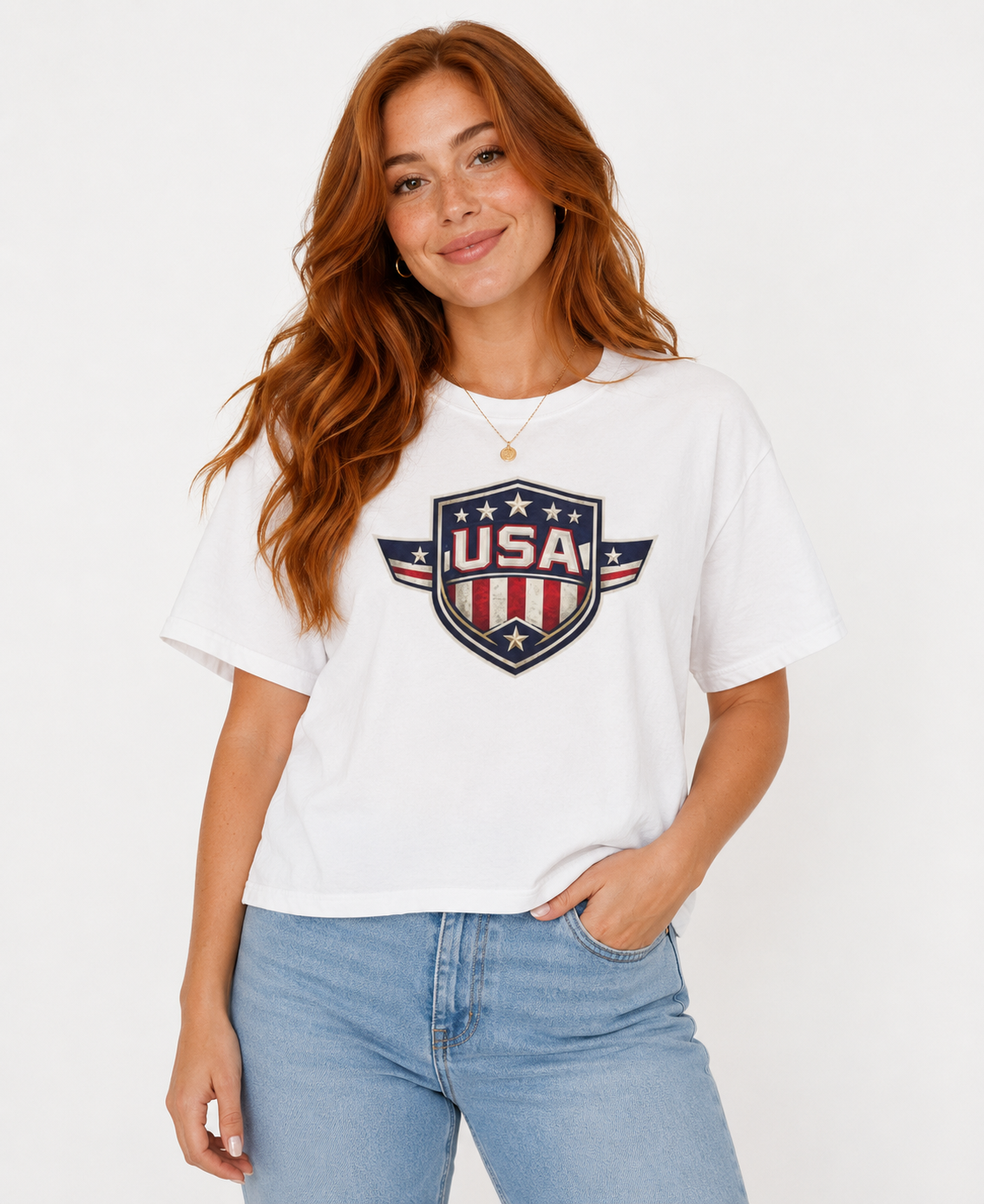 Usa Soccer Women's Boxy Tee